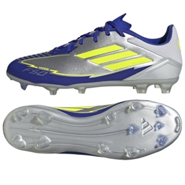 Adidas F50 League FG/MG IH0918 Silverblå skor