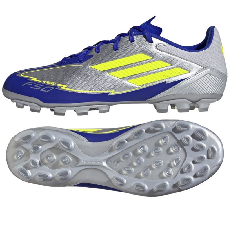 Adidas F50 League Messi 2G/3G AG JR8057 Silverblå skor silver-