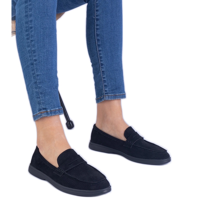 Black Classic OpenWork Loafers från Ekozamsz svart