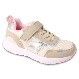 Befado Sports Shoes for Velcro 516Y375 Beige-rosa