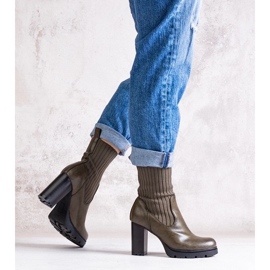 D/CEO Gröna stövlar av Asera eco-läder