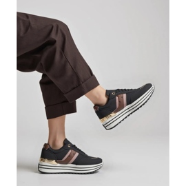 Kvinnors veloxa svarta sneakers