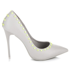 Vices New Collection Grå höga klackar