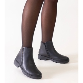 D/CEO Svarta stövlar med metallinlägg, Branda eko-läder