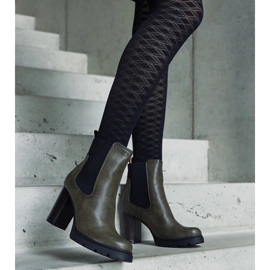 D/CEO Gröna slip-on ankelboots av Motena eko-läder