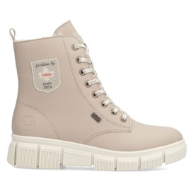 Rieker kvinnors stövlar med RKR557B -beige