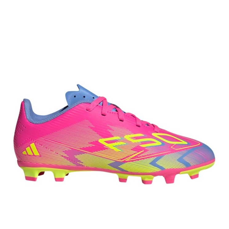 Adidas f50 klubb fg/mg jh6422 rosa fotbollsskor
