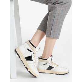 Kvinnors sneakers wysokie rubio vit/svart