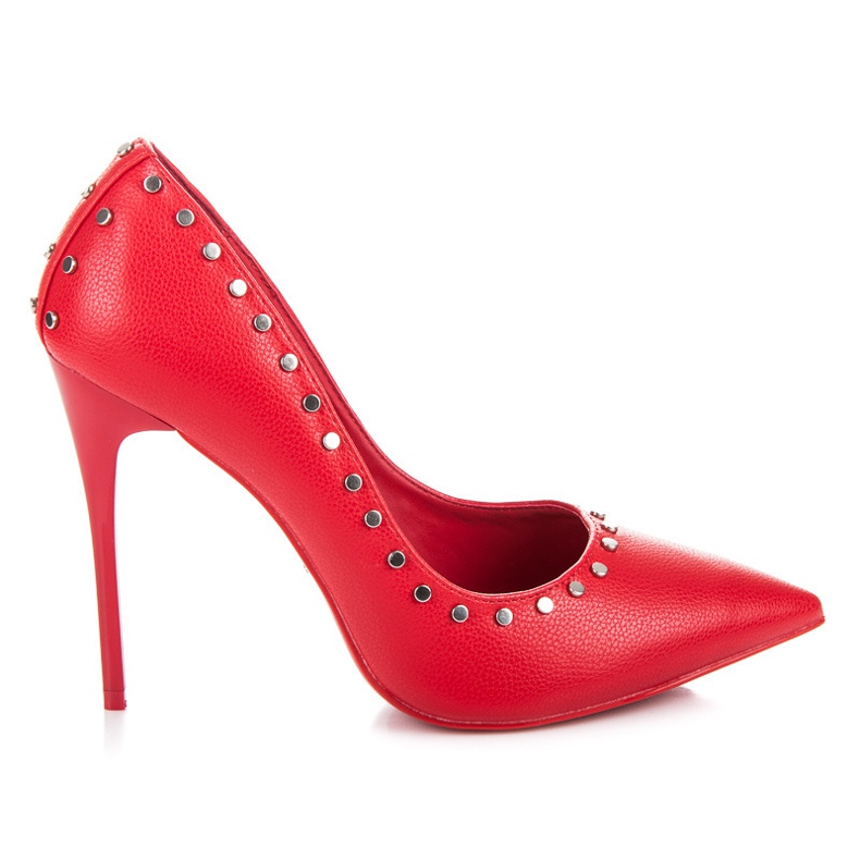 Vices New Collection Pins med strass röd