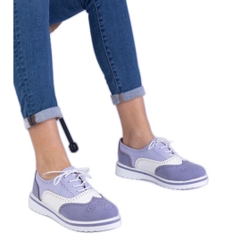 Violet Classic Oxford Shoes violett