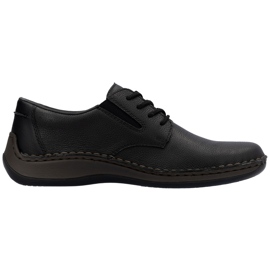Comfort Men's Leather Shoes Rieker 05211-00 Svart