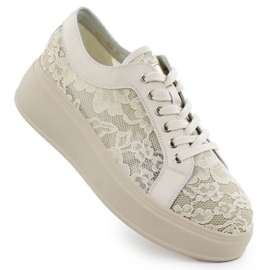 S.Barski Skor på plattformen S. Barski HY51-059 Beige