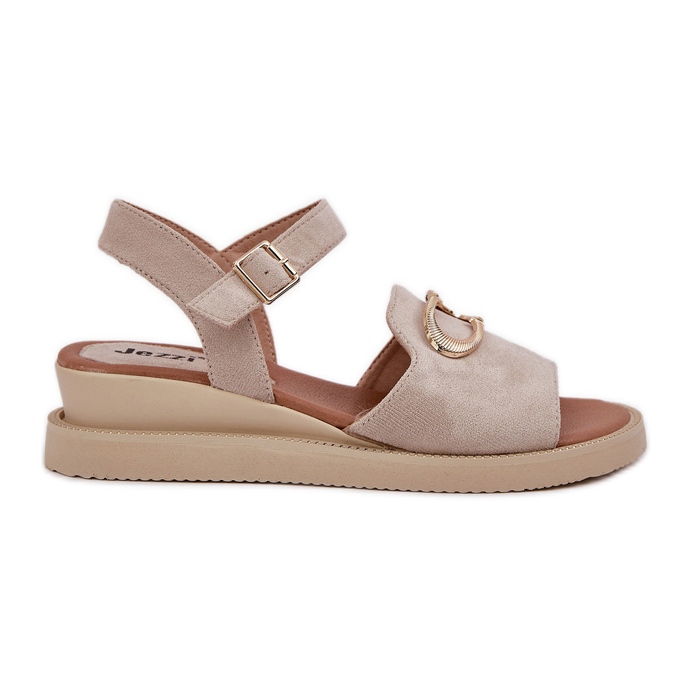 Jezzi Kvinnokilsandaler med en prydnadsbeige