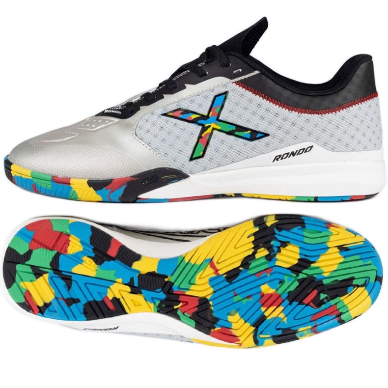 Munich Fotbollskor München Rondo Olympix i 4770014 silver-