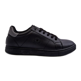 Låga sneakers för män Eco Leather Big Star NN174284 Svart