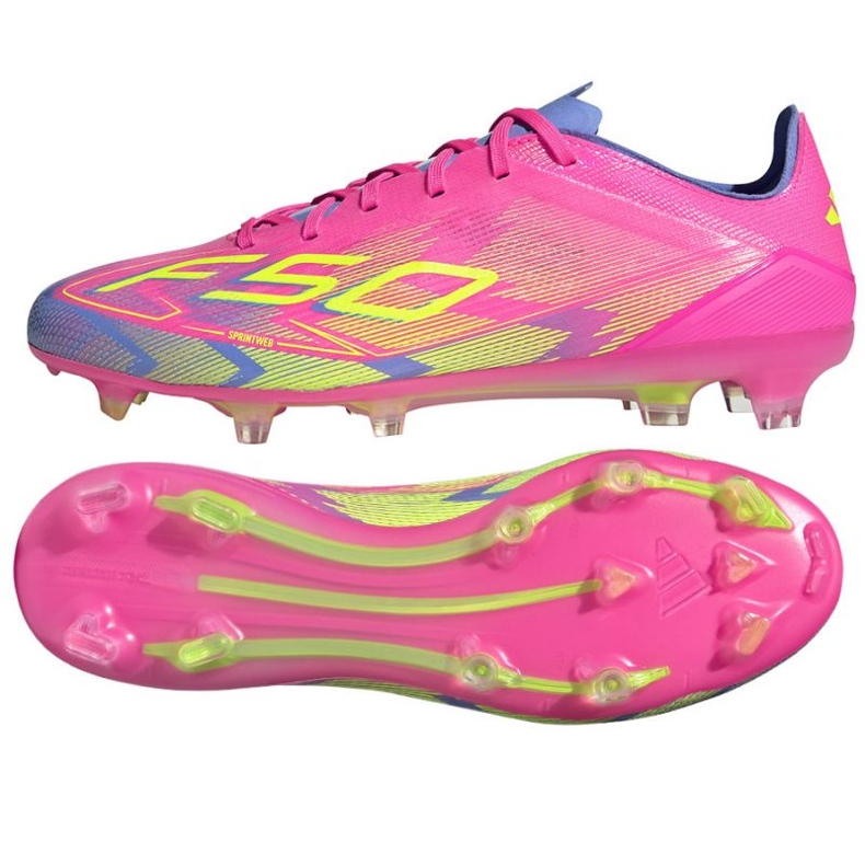 Adidas f50 pro fg/mg jh6419 rosa fotbollsskor