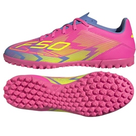 Adidas F50 Club TF 7208 JP7208 fotbollsskor rosa