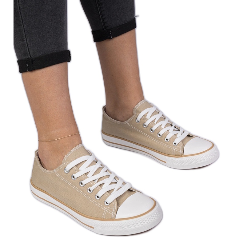 Beige Classic Women's Sneakers