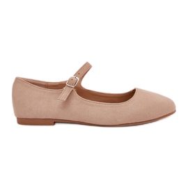 Ballerinas med Eco Belt Beige