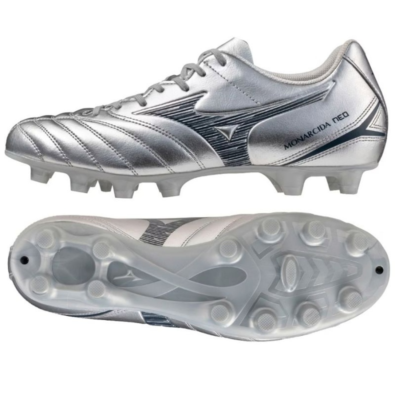 Mizuno Mizuno Neo III Välj P1GA252504 fotbollsskor silver-