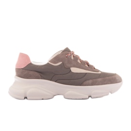 Marco Shoes Kvinnors sportsneakers oliv grå