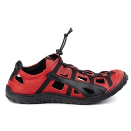 Olivier Herrlädercykelskor 262 kz rött röd