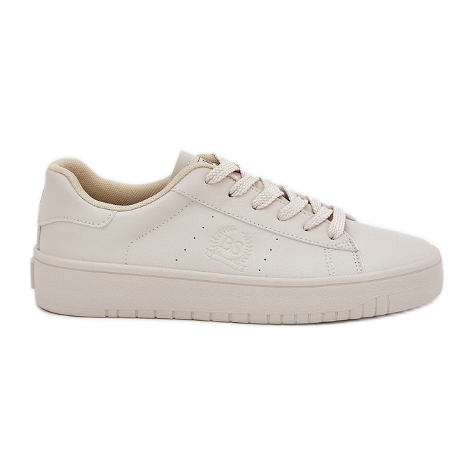 Låga kvinnors sneakers med Eco Leather Big Star NN274578 Beige