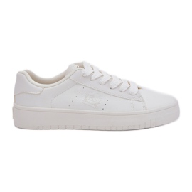 Låga kvinnors sneakers med Eco Leather Big Star NN274577 White vit