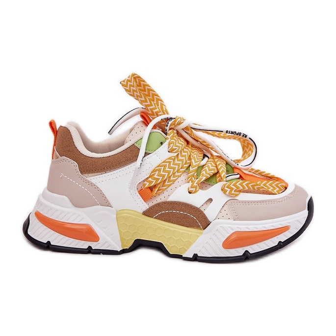 Sneakers kvinnors sportskor med dubbel snörning multicolor mångfärgad