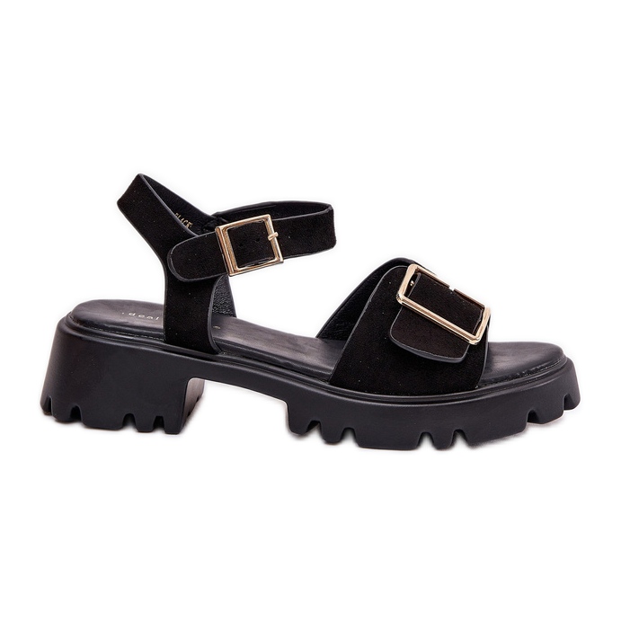 Eco Suede Women's Sandals med svart klämma