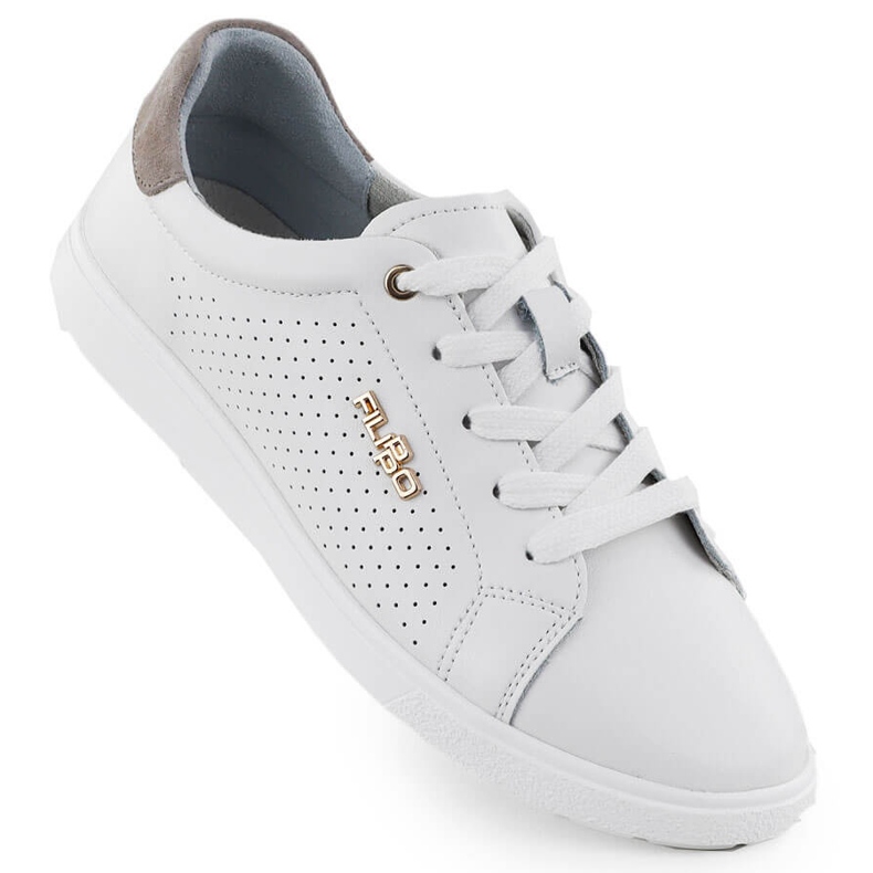 White Filippo DP6738 lädersportskor vit