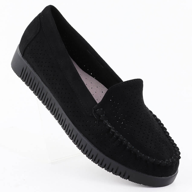 Moccasins Openwork vävstolar Black Potocki 25-11316 svart