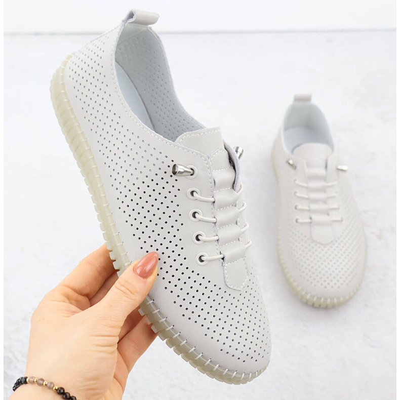 Women's Openwork Shoes gled Beige Filippo DP6140