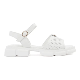 Goodin Vita öppna kvinnors sandaler på plattformen med en prydnad