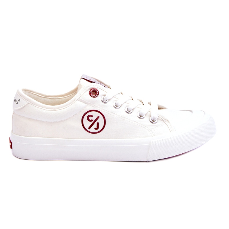 Kvinnors Cross Jeans Tyg Sneakers LL2R4043 Vit