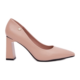 Vinceza Eleganta pumpar på Vincez 62221 Barb beige