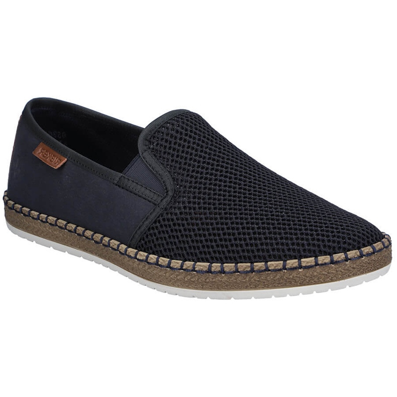Herrskor infogade Espadrilles Navy Blue Rieker B5265-14 blå