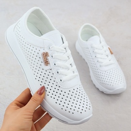 Kvinnors OpenWork Sports Pumpers på plattformen White Potocki PY16346 vit