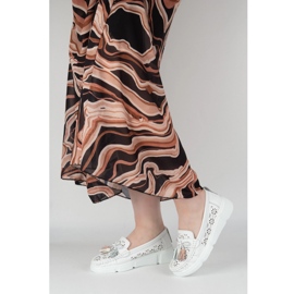 Filippo DP6705/25 läder loafers vit