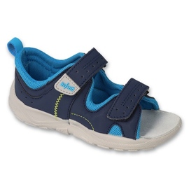 Befado Sandals Children's Leather Insert 721p021 Navy Blue blå