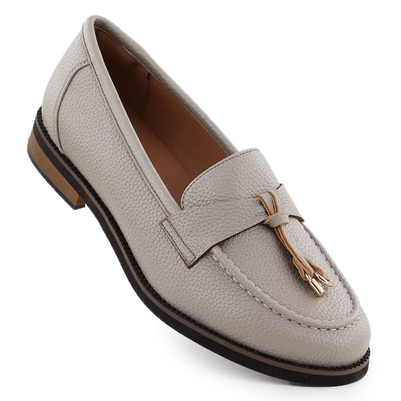 Skor kvinnors loafers lordy beige potocki sz12627