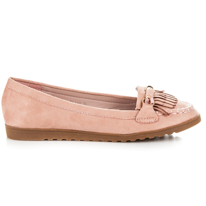 Seastar Loafers med fransar rosa