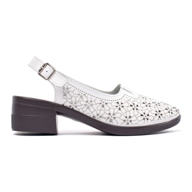 Goodin Vit målade låghöjda sandaler