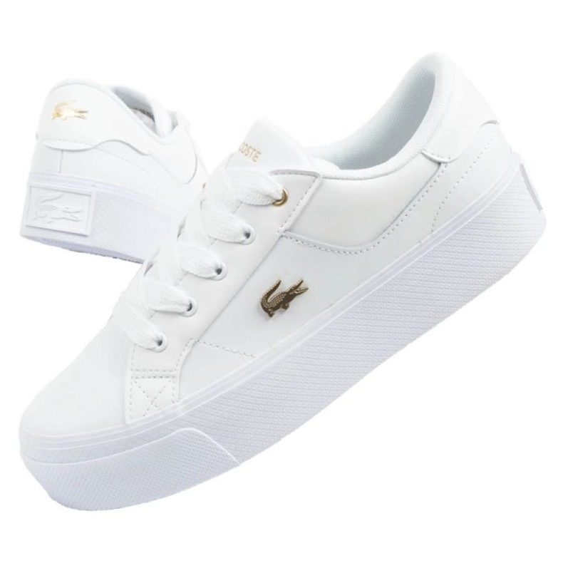 Lacoste Shoes Ziane Platforms 05216 White vit