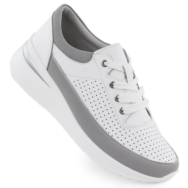 Lädersneakers för OpenWork Vinceza 41487 vit