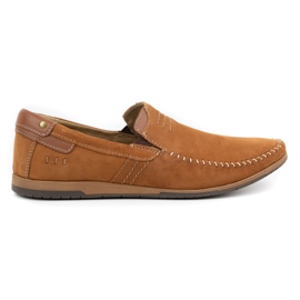 KOMODO Loafers för män 876 camel brun