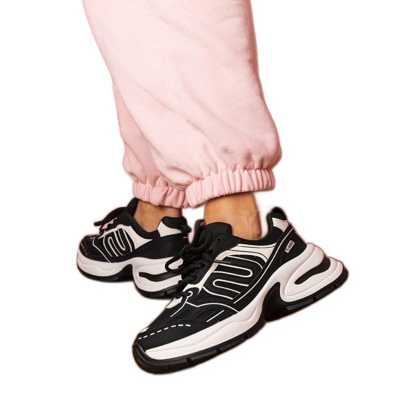 Svarta sneakers sport sneakers