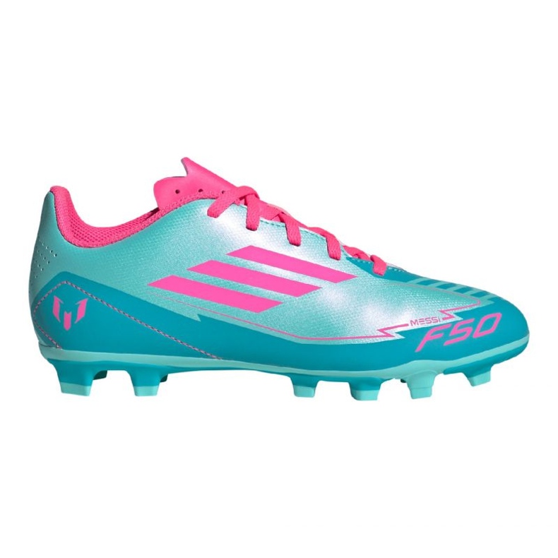 Adidas f50 klubb fg/mg messi IH0932 fotbollsskor blå