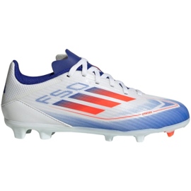 Adidas F50 League FG/MG IF1367 fotbollsskor vit