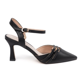 Goodin Svarta pumps med öppen klack